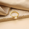 Anillo Circonia Cuadrada