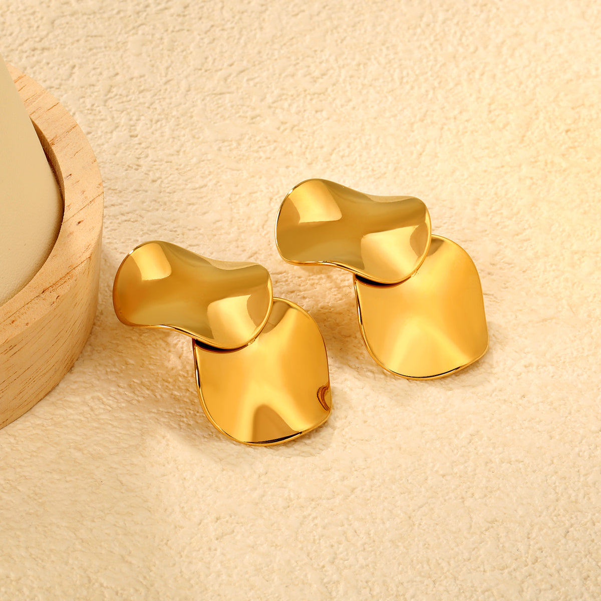Aretes Dos Ondas