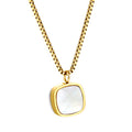 Collar Cuadro Madre Perla