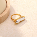 Anillo Madre Perla Larga