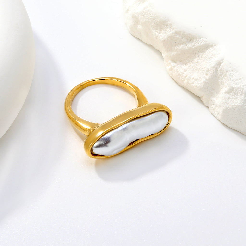 Anillo Madre Perla Larga