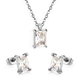 Collar Circonia Rectangular