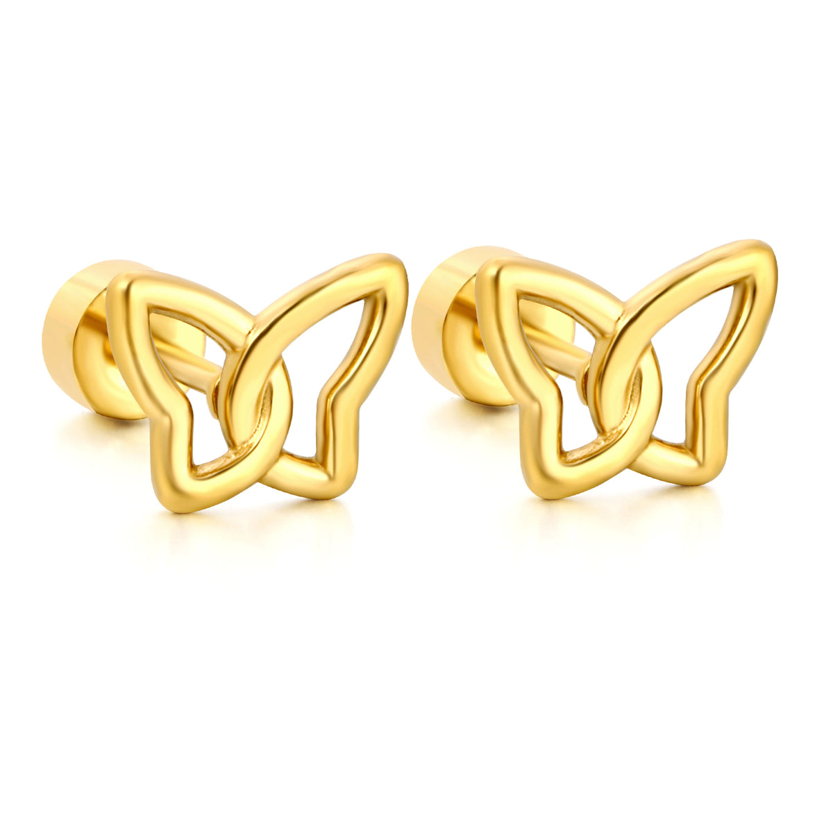 Aretes Mariposa Silueta