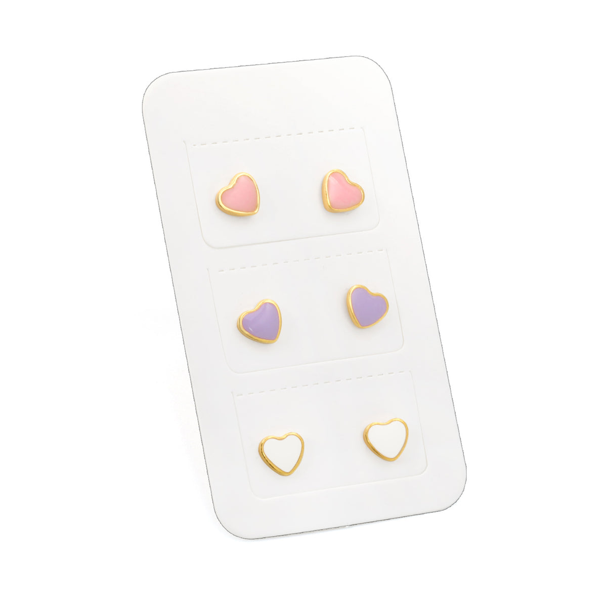 Aretes de Corazón Colores
