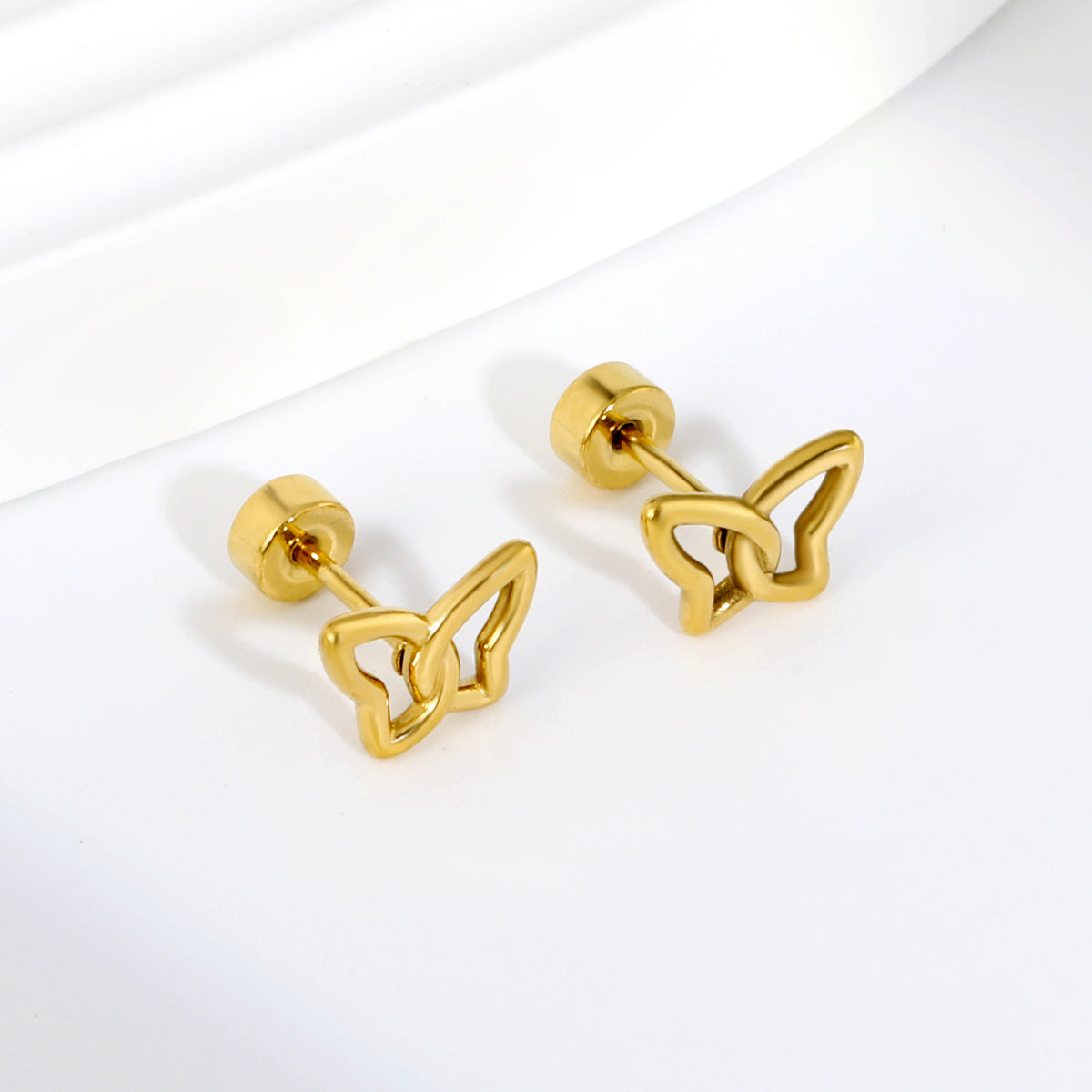 Aretes Mariposa Silueta