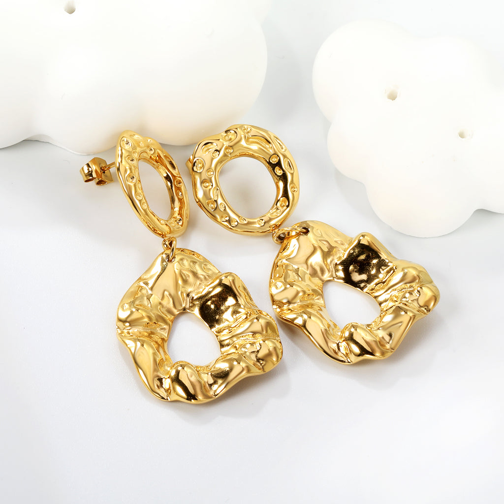 Aretes Gota Doblados