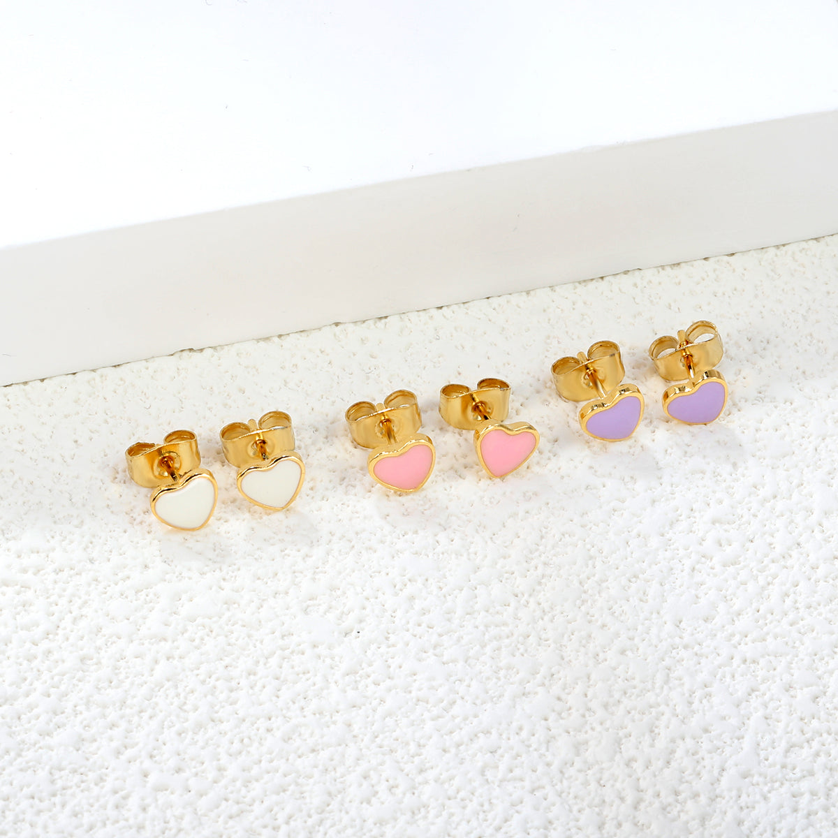 Aretes de Corazón Colores
