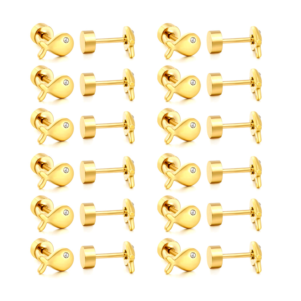 Aretes Pecesito con Circonia