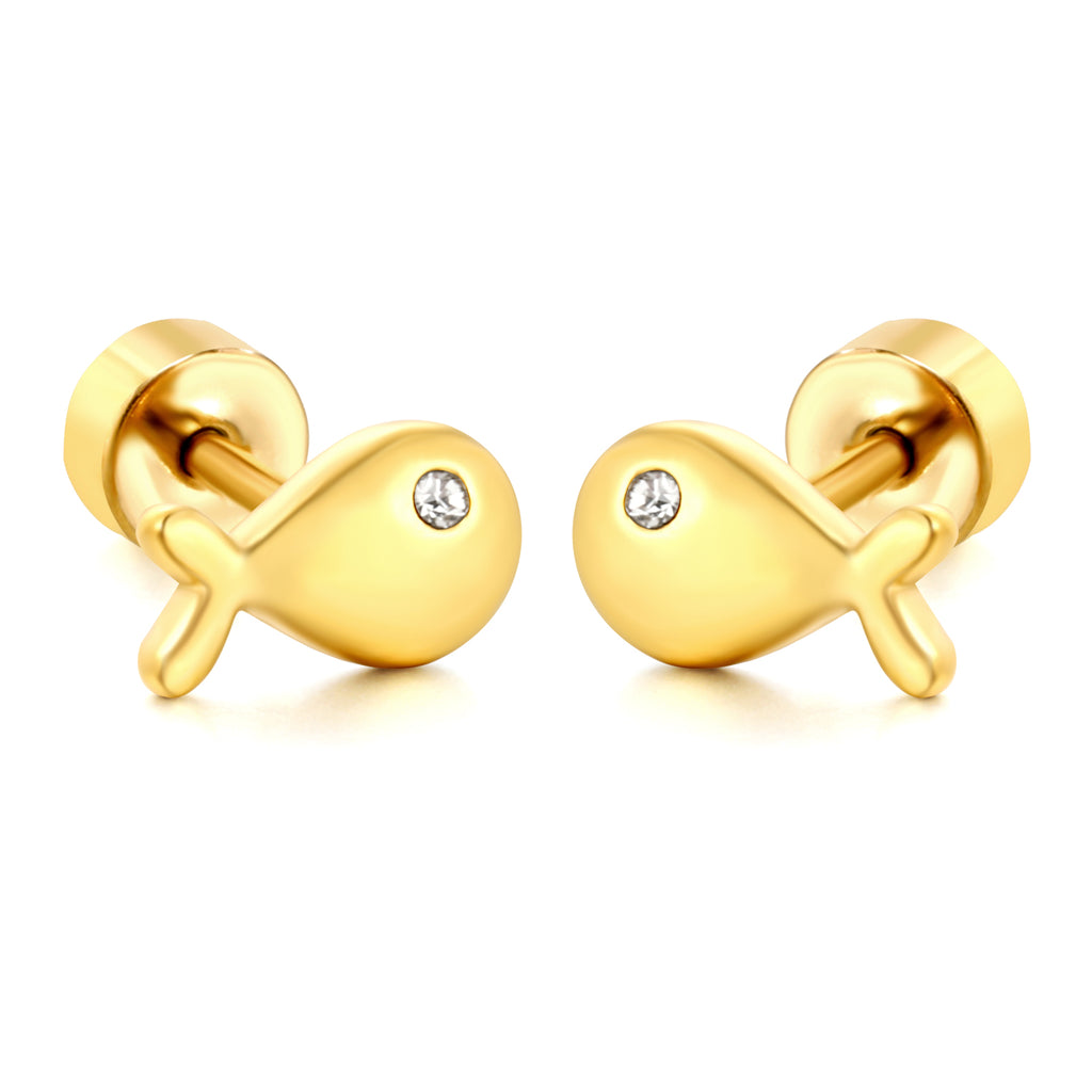 Aretes Pecesito con Circonia