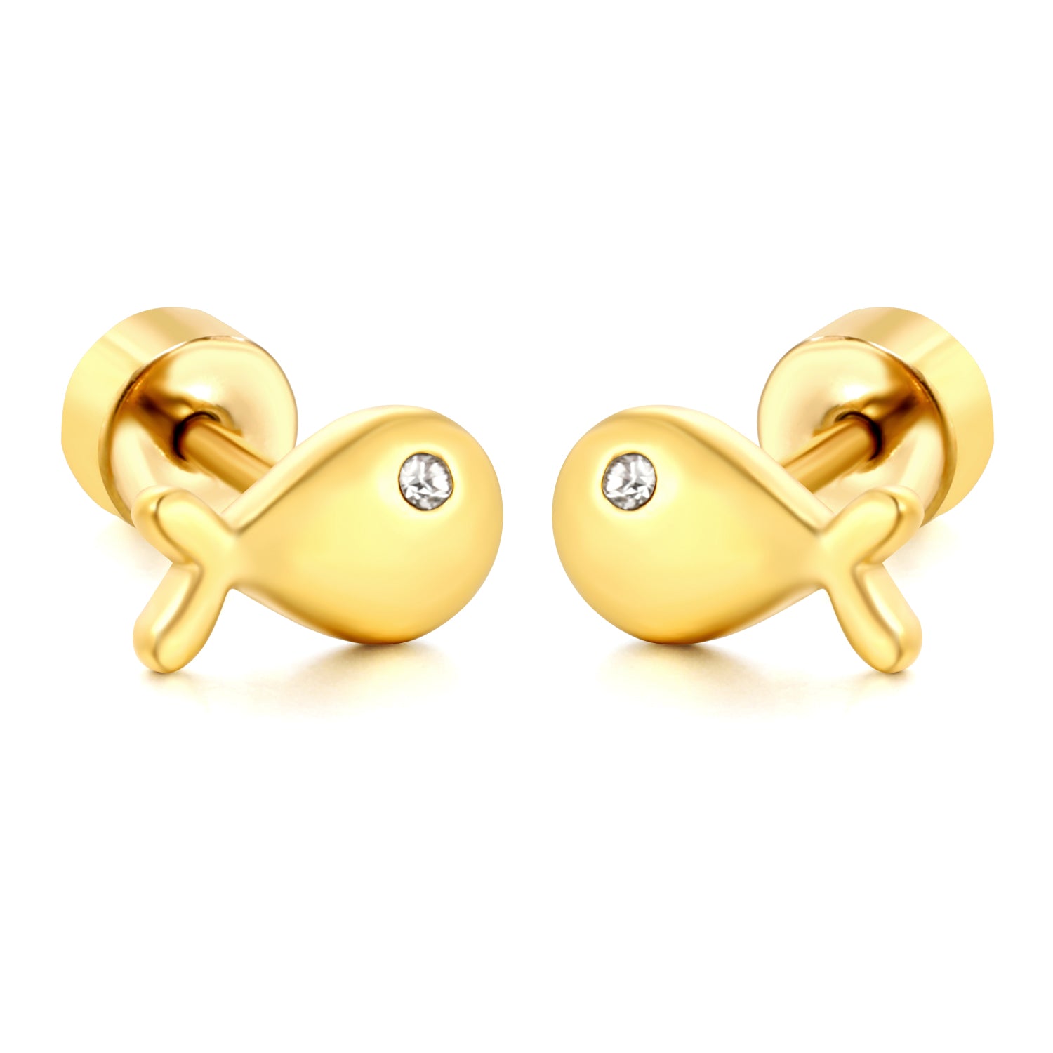Aretes Pecesito con Circonia