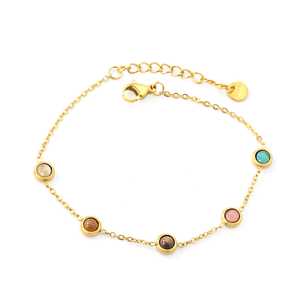 Pulsera con Piedras de Colores