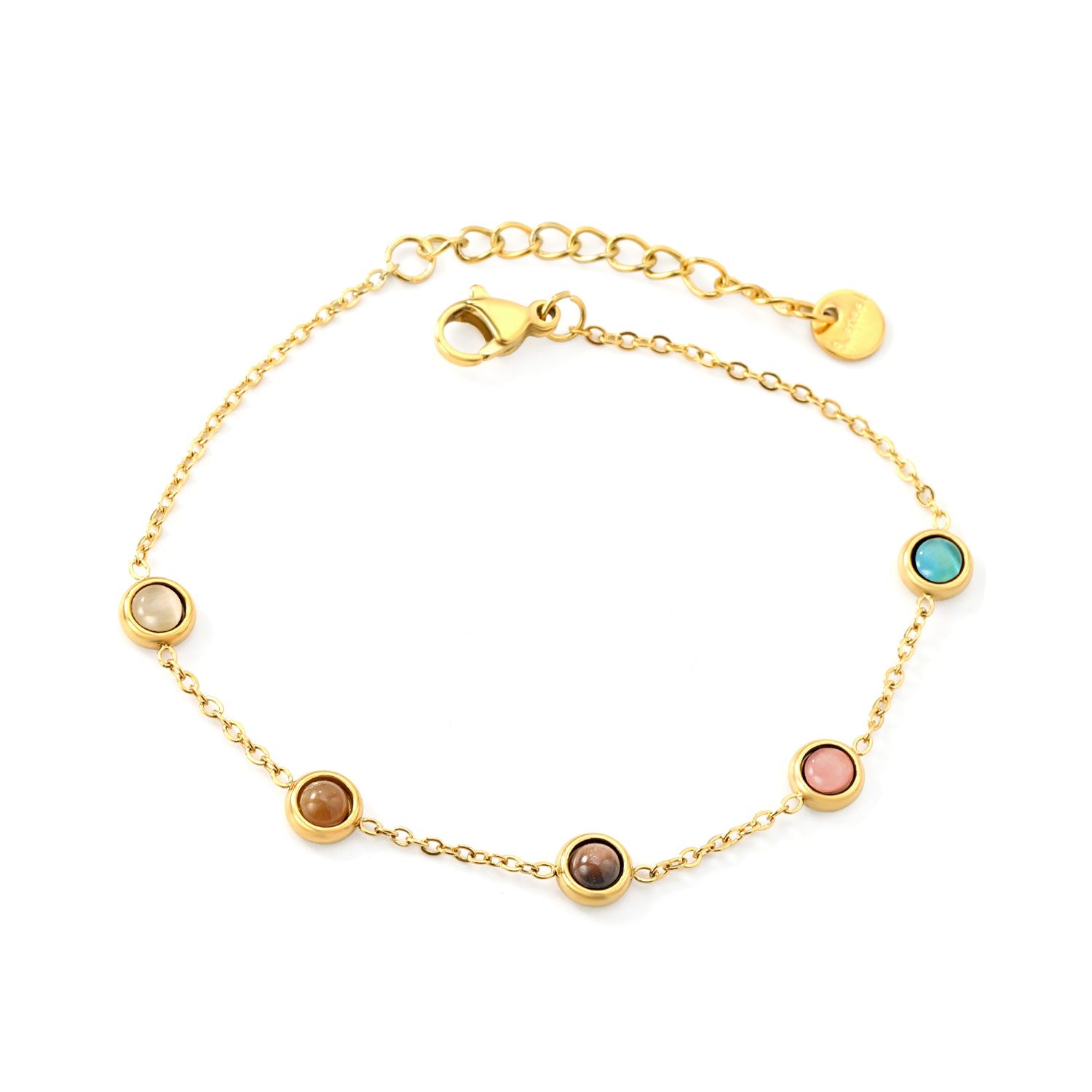 Pulsera con Piedras de Colores