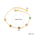 Pulsera con Piedras de Colores