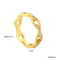 Anillo Eslabones con Circonias