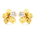 Aretes Flor con CIrconia