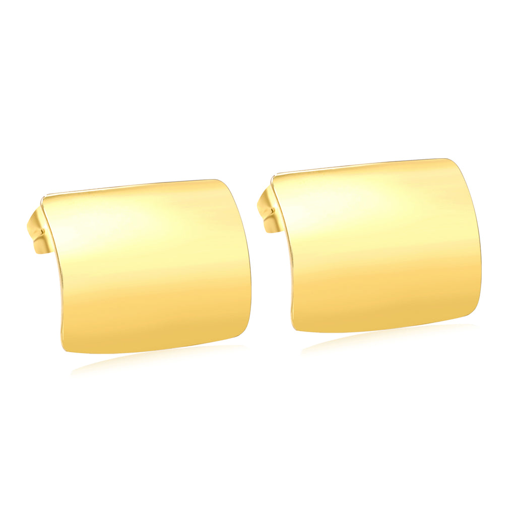 Aretes Plaquita Rectangular