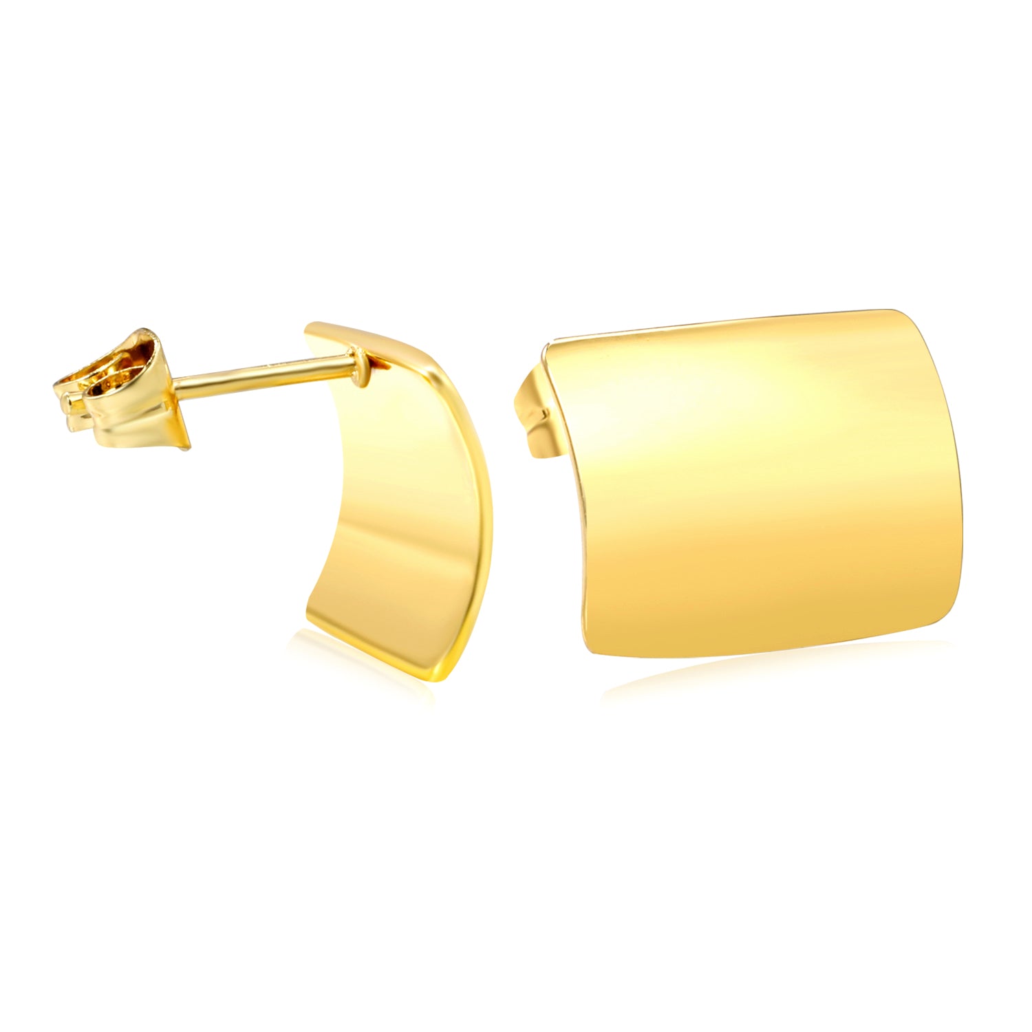 Aretes Plaquita Rectangular