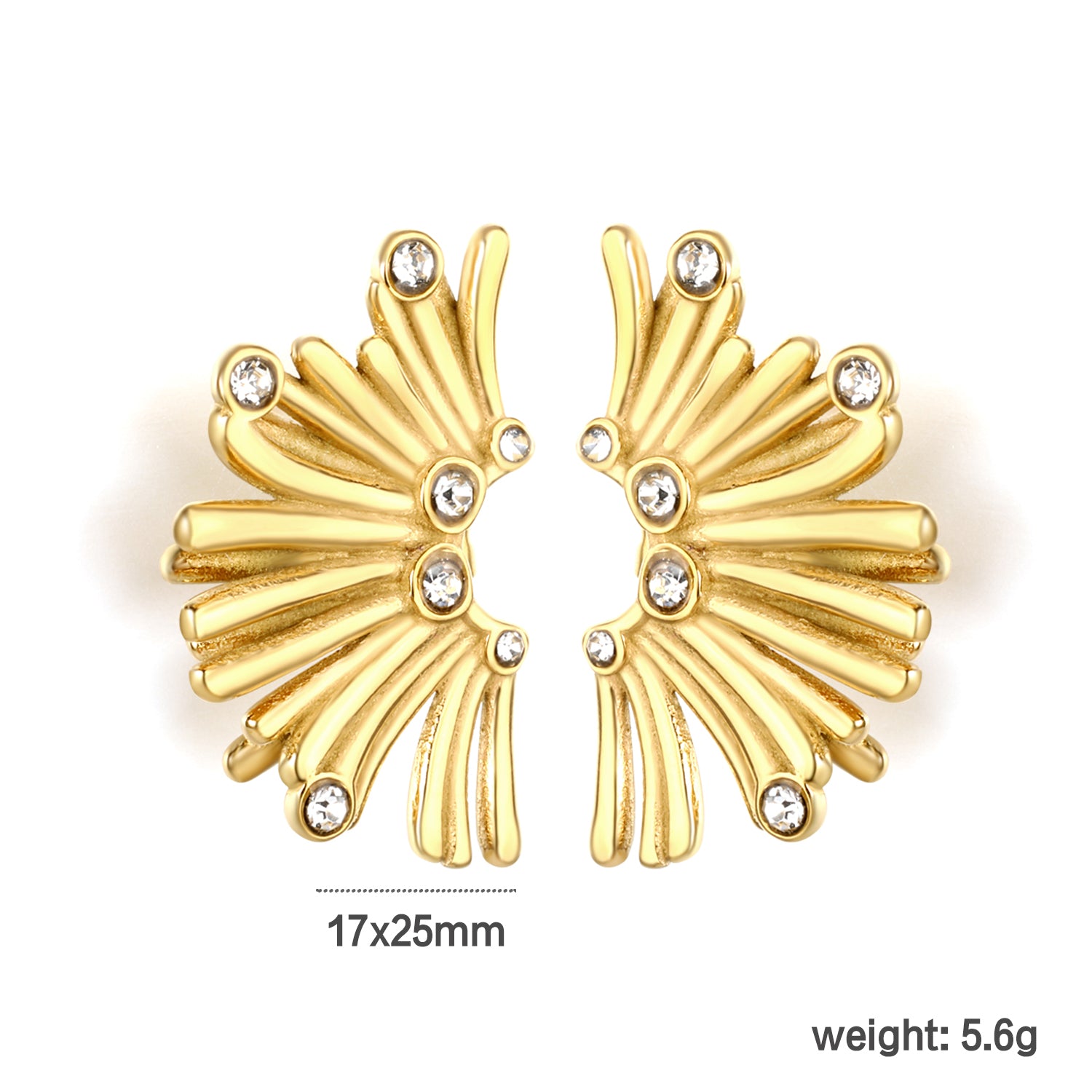 Aretes Pelos Con Circonias