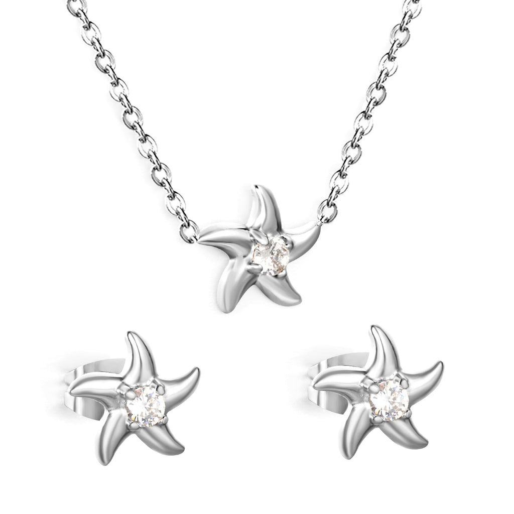 Collar Estrella de Mar con Circonia