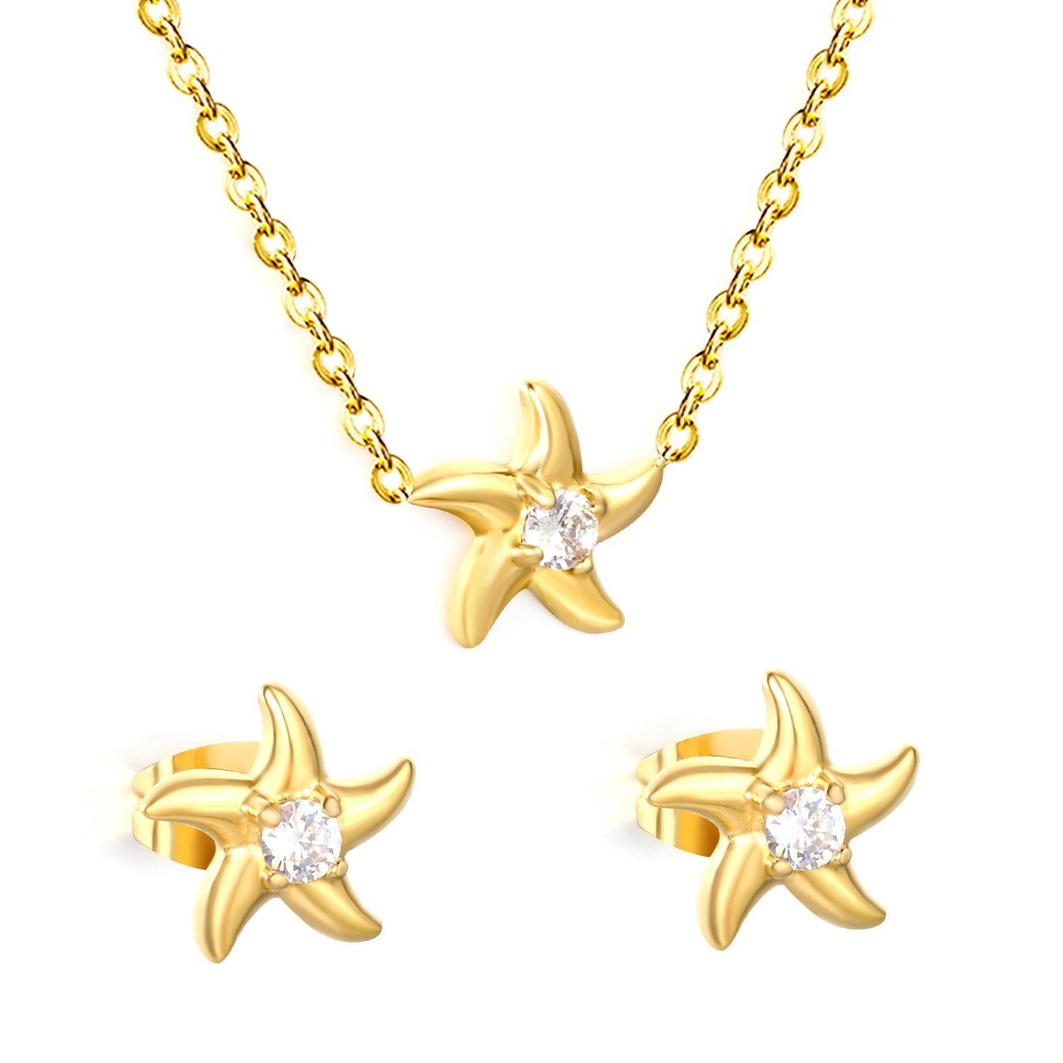 Collar Estrella de Mar con Circonia