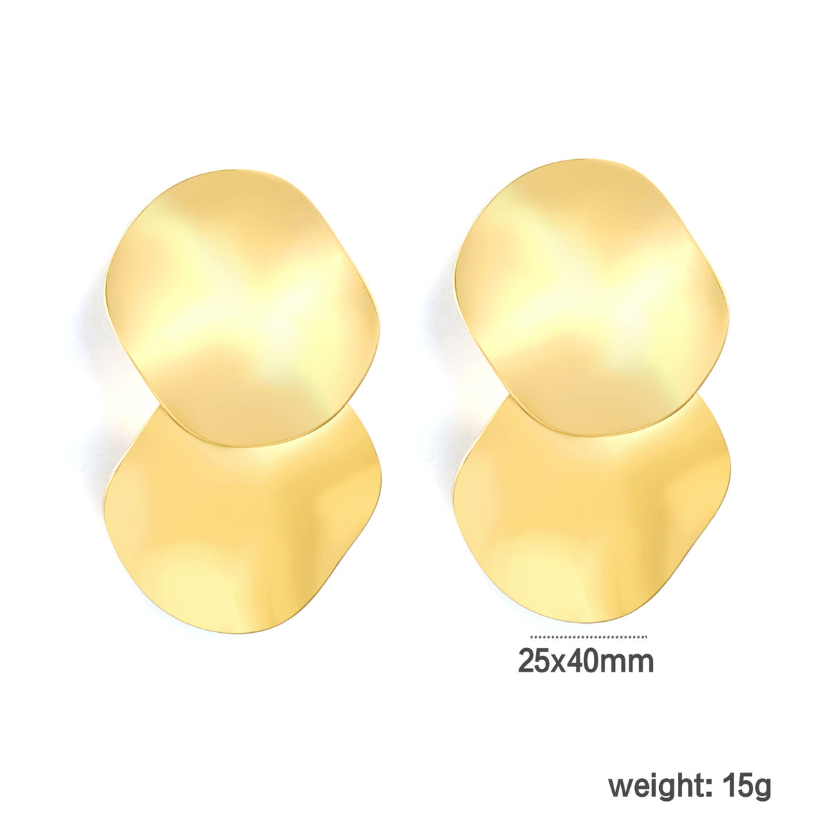 Aretes Dos Ondas