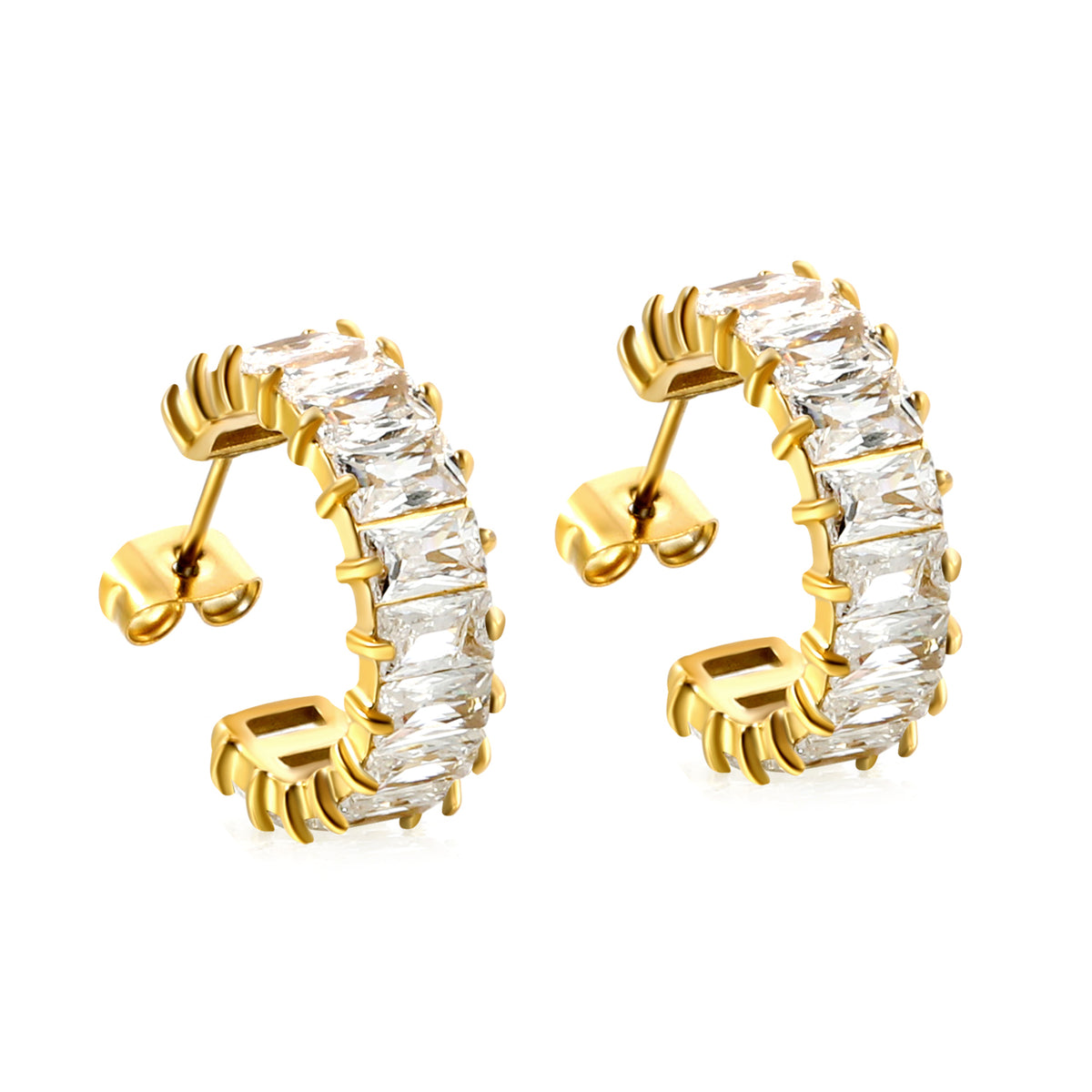 Semi-Arracadas Baguette