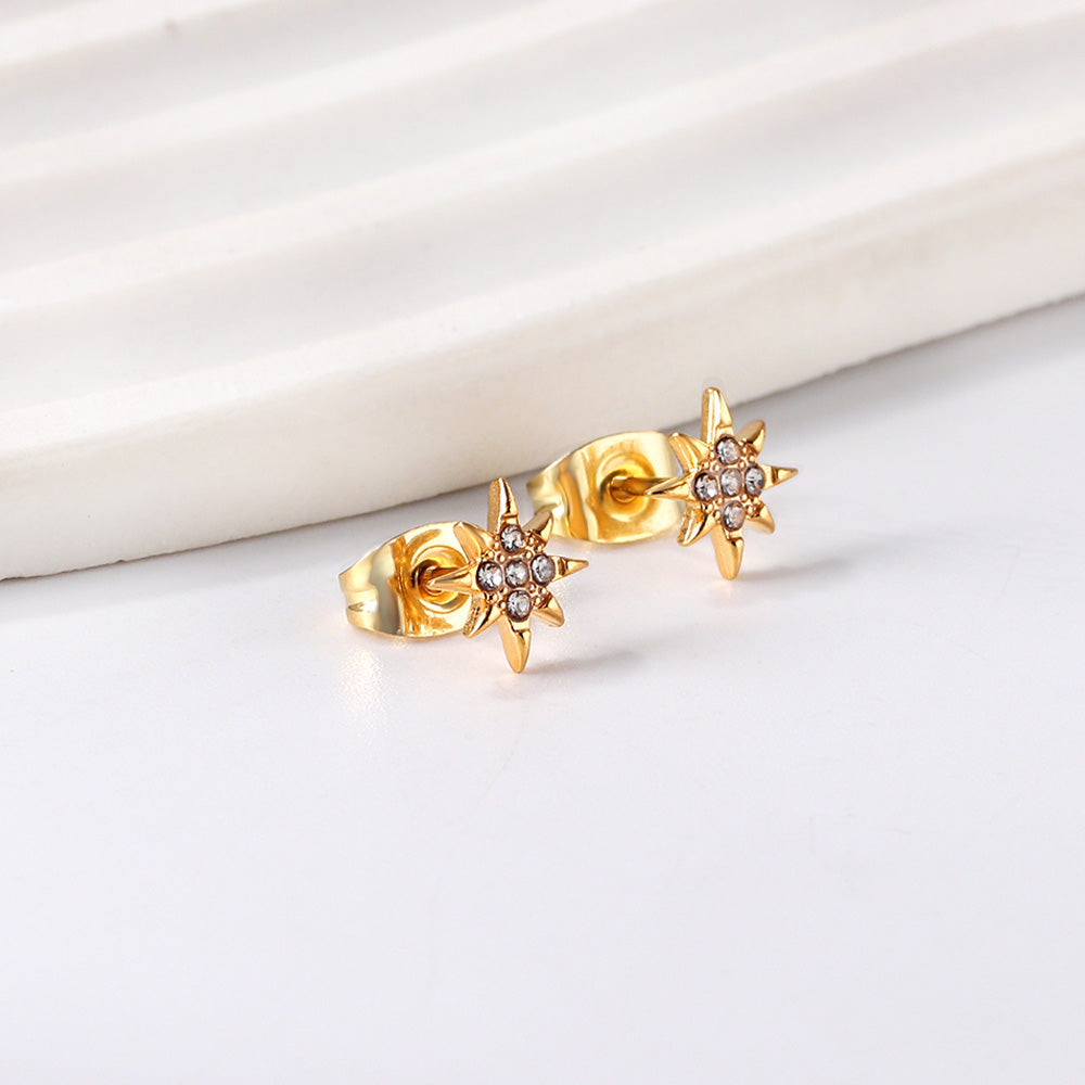 Aretes North Star con CIrconias