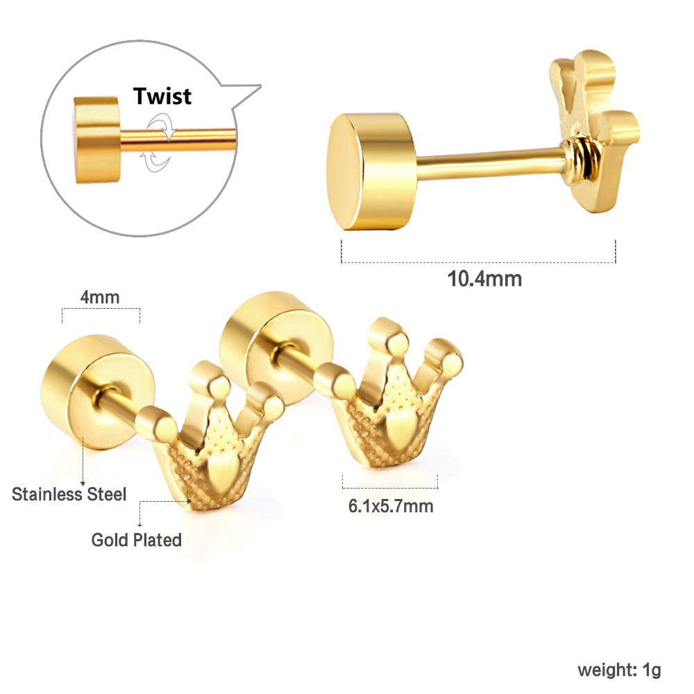 Aretes Coronita