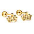 Aretes Coronita con Circonias