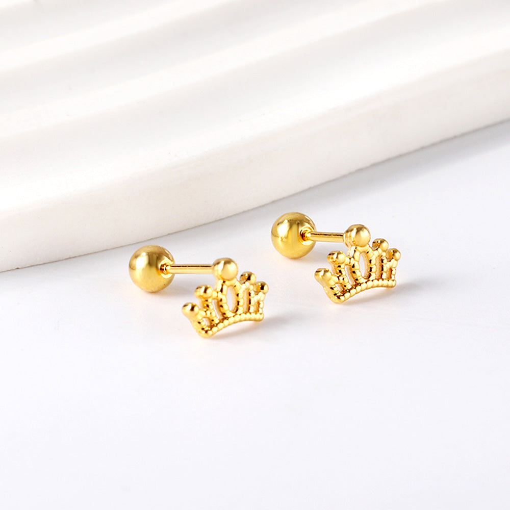 Aretes Coronita con Circonias