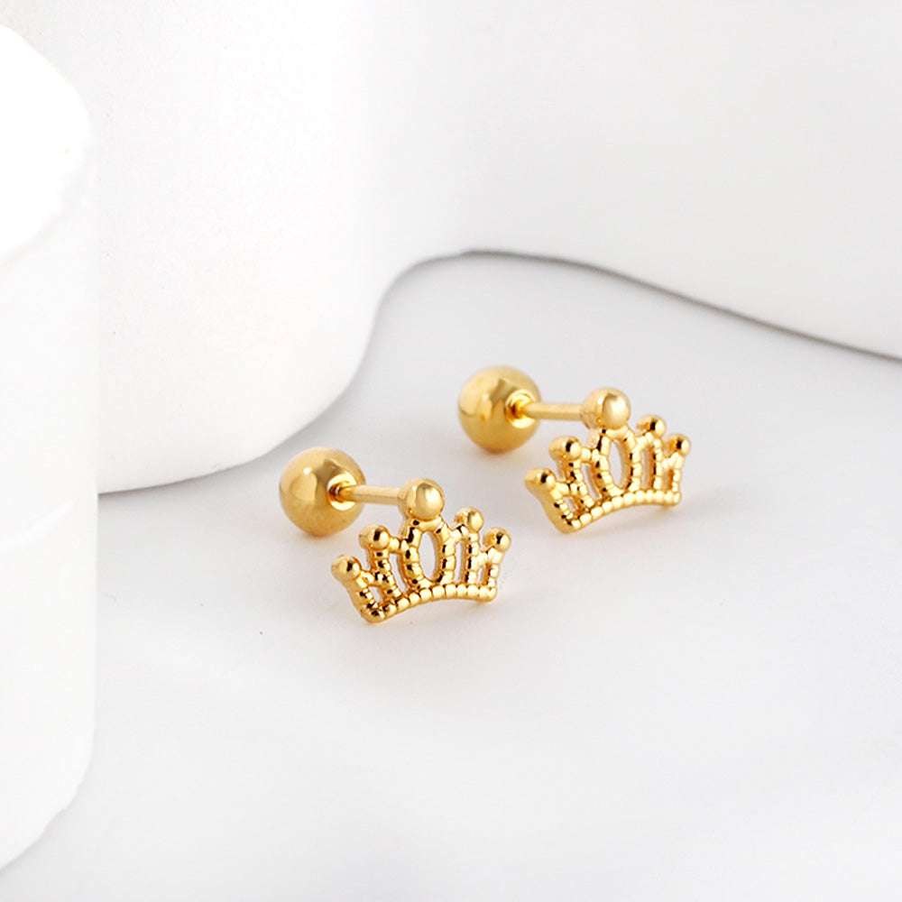 Aretes Coronita con Circonias