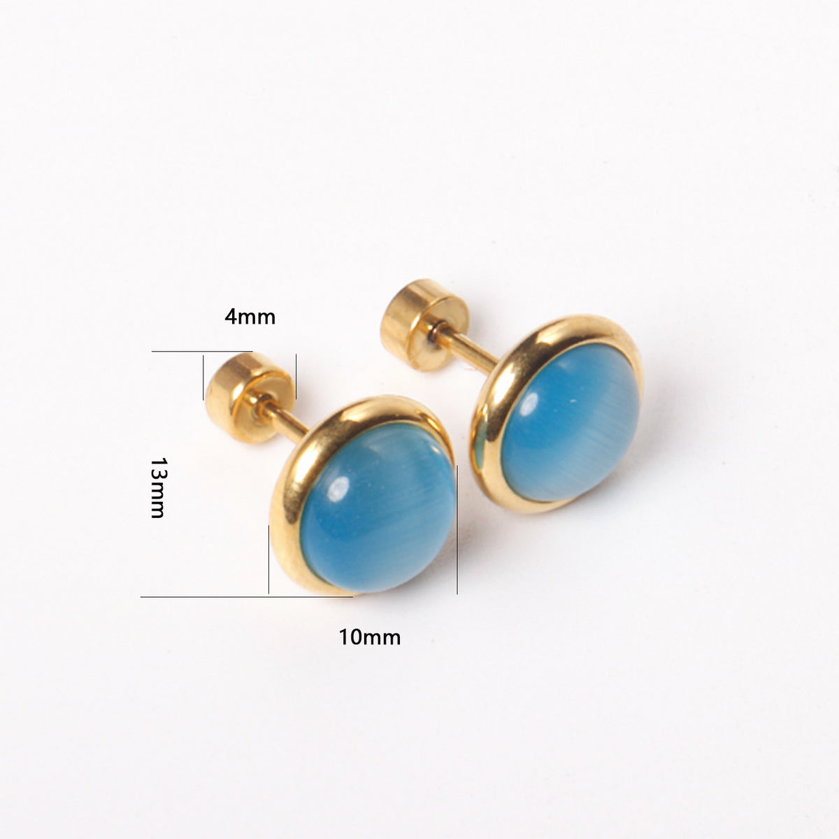 Aretes Piedras Colores