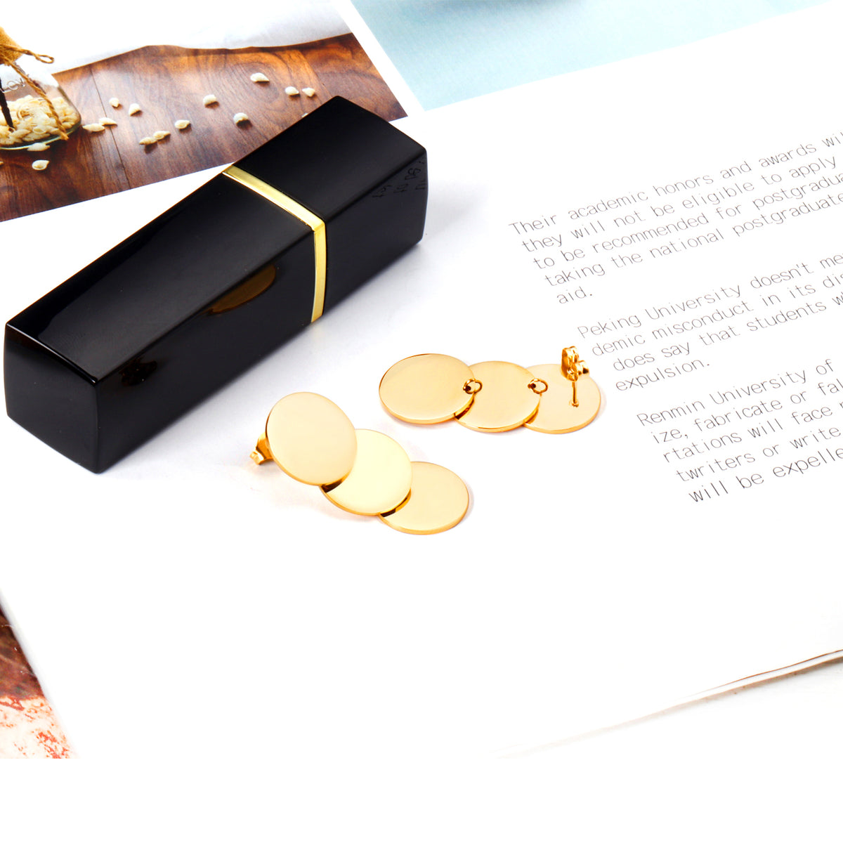 Aretes Circulos Colgantes