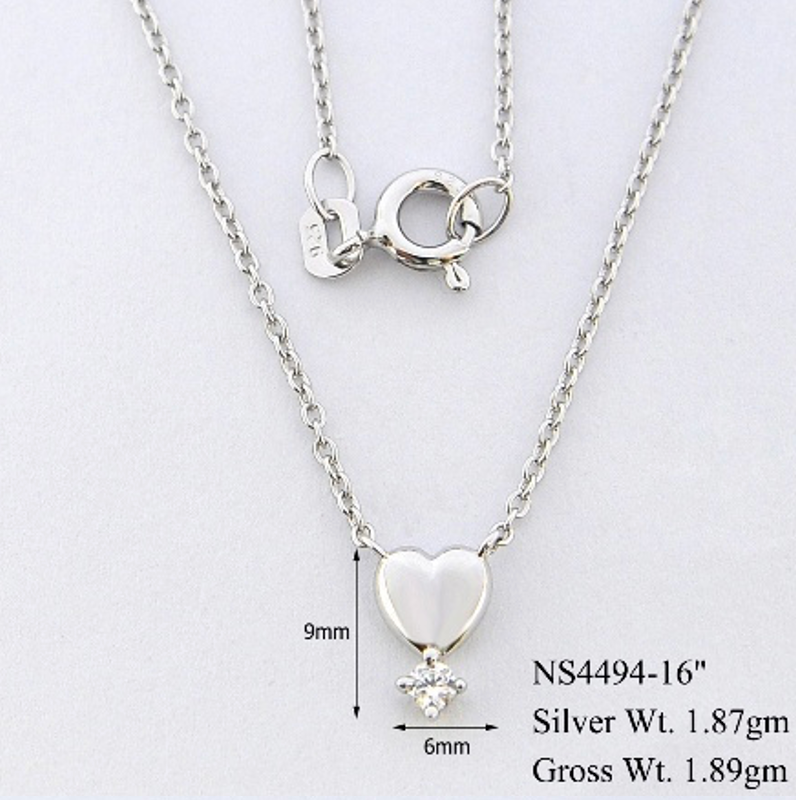 Collar Corazón Destello