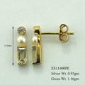 Aretes Amatista Verde