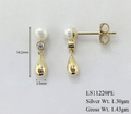 Aretes Gota Perla