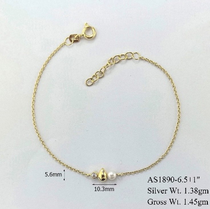 Pulsera Gota Perla