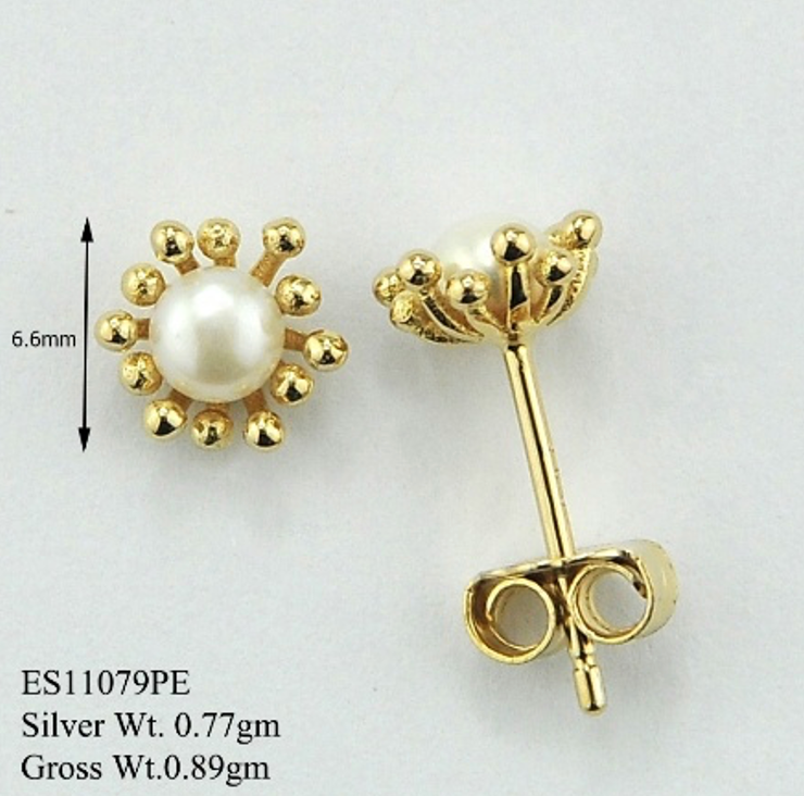 Aretes Sol Perla