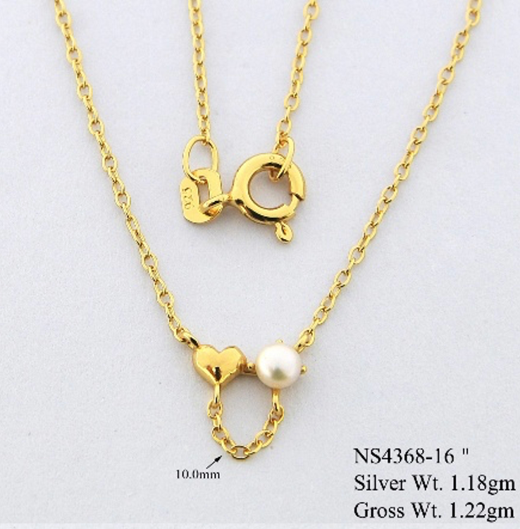 Collar Corazón Perla