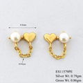 Aretes Corazón Perla
