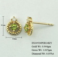 Aretes Halo Oliva